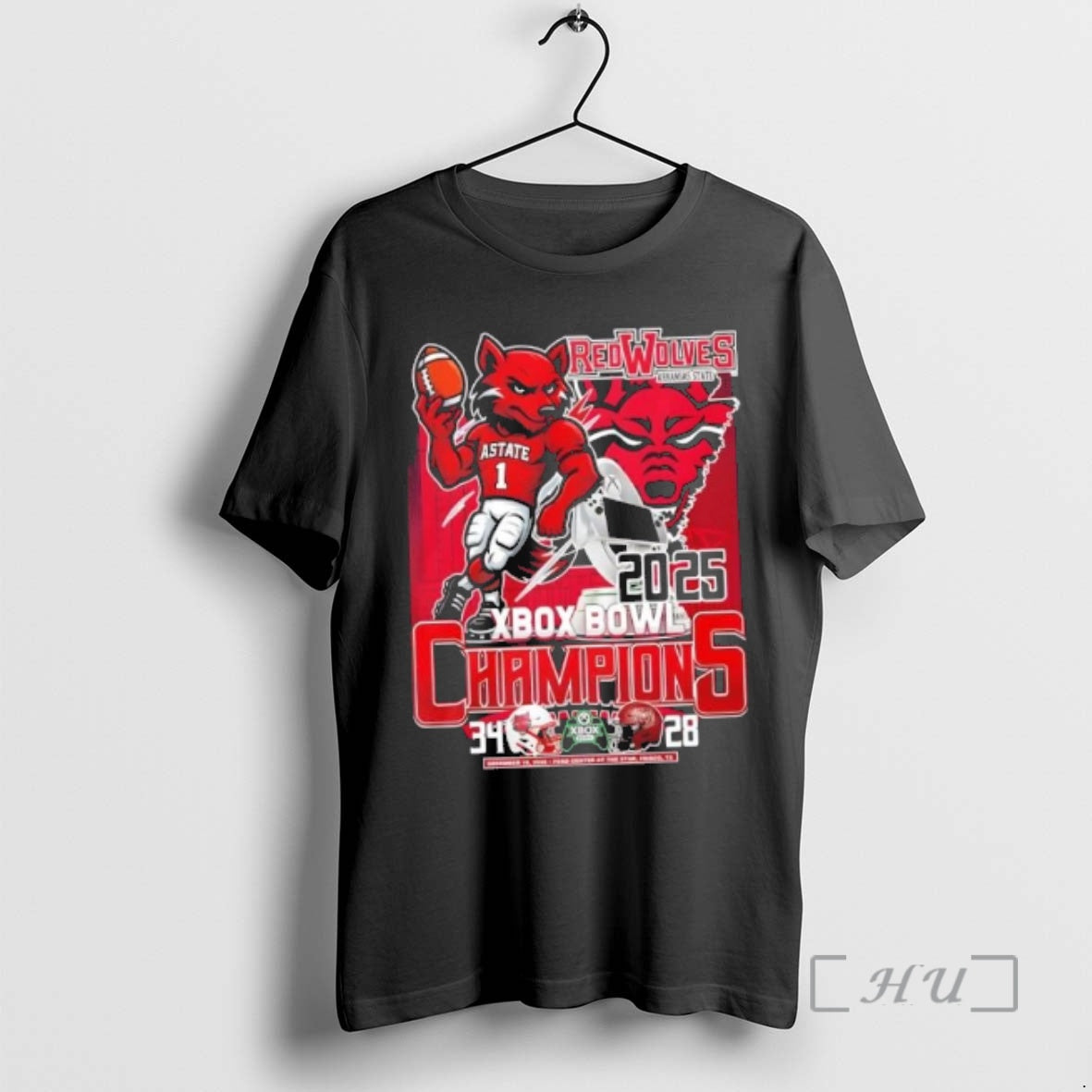 Trending 2025 Xbox Bowl Champions Red Wolves Arkansas State Mascot T-Shirts, Hoodie, Sweatshirt | InkThreadWorks.com