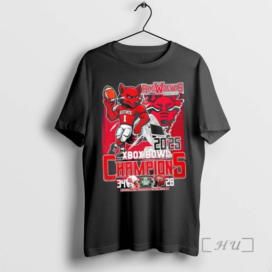 Trending 2025 Xbox Bowl Champions Red Wolves Arkansas State Mascot T-Shirts, Hoodie, Sweatshirt | InkThreadWorks.com