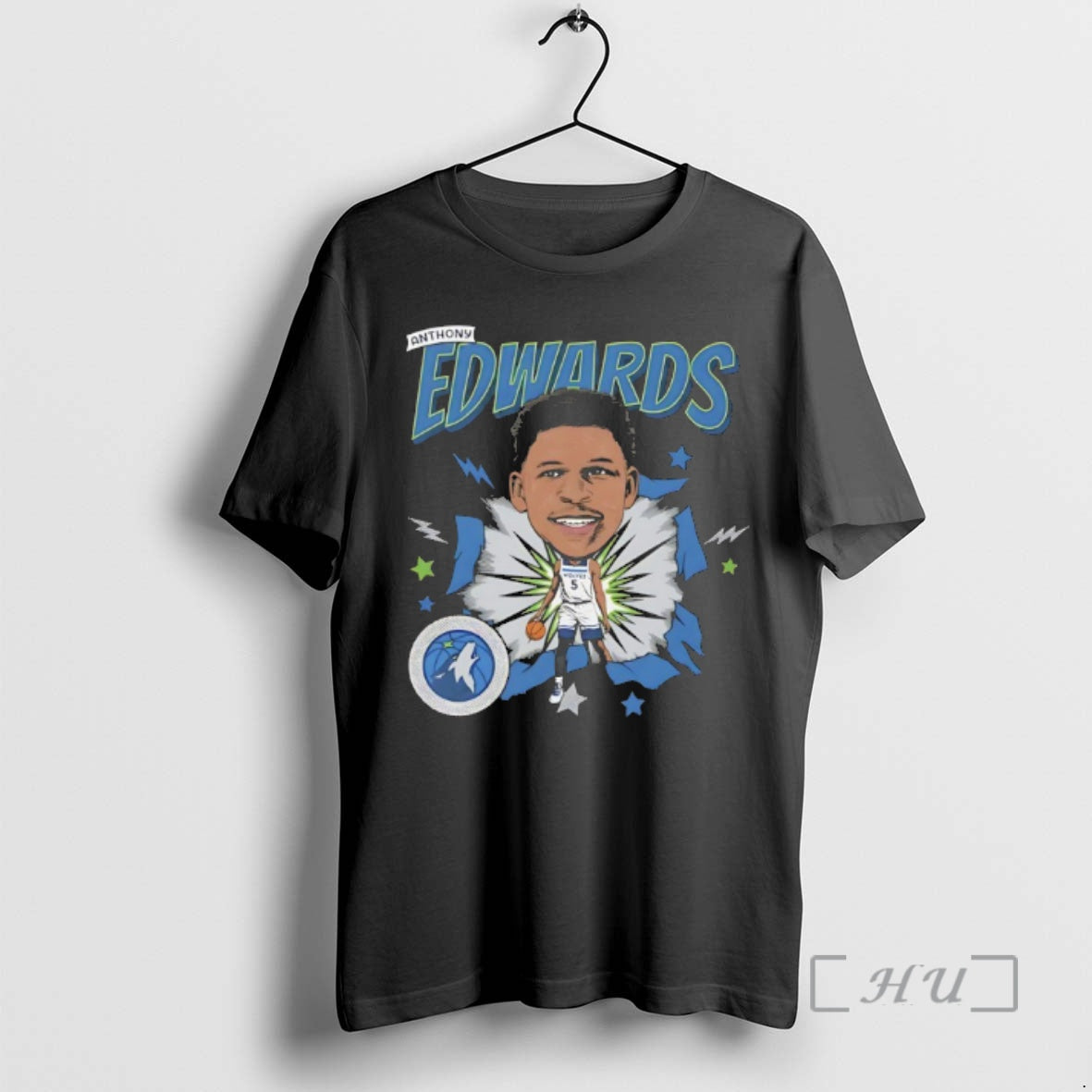 Trending Anthony Edwards Minnesota Timberwolves Player Caricature T-Shirts, Hoodie, Sweatshirt | InkThreadWorks.com
