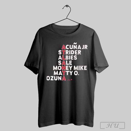 Trending Atlanta Braves Acuna Jr Strider Albies Sale Money Mike Matty O Ozuna Names 2025