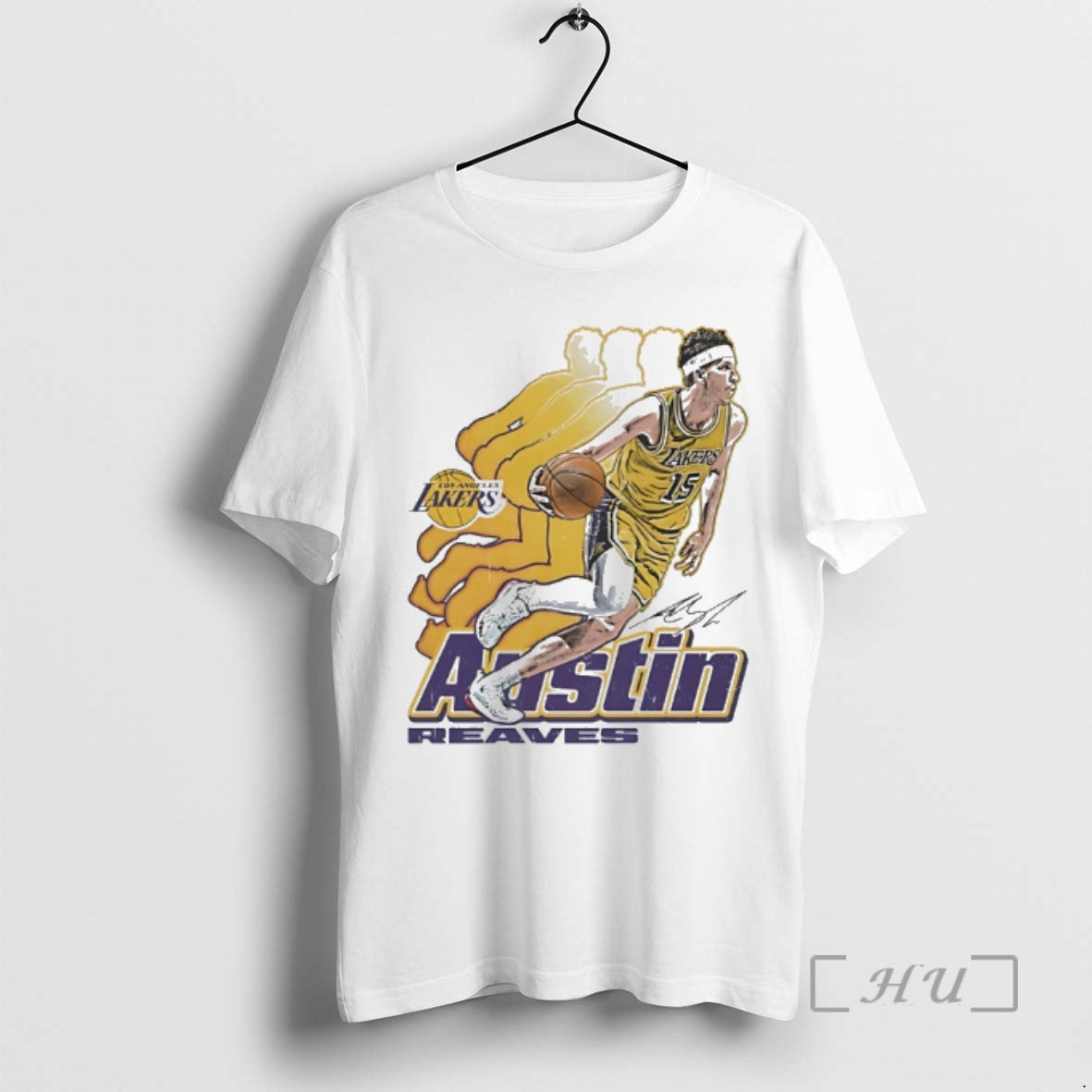 Trending Austin Reaves Los Angeles Lakers Basketball Signature Retro T-Shirts, Hoodie, Sweatshirt | InkThreadWorks.com