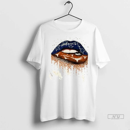 Trending Dallas Cowboys X Texas Longhorns Lips T Shirt