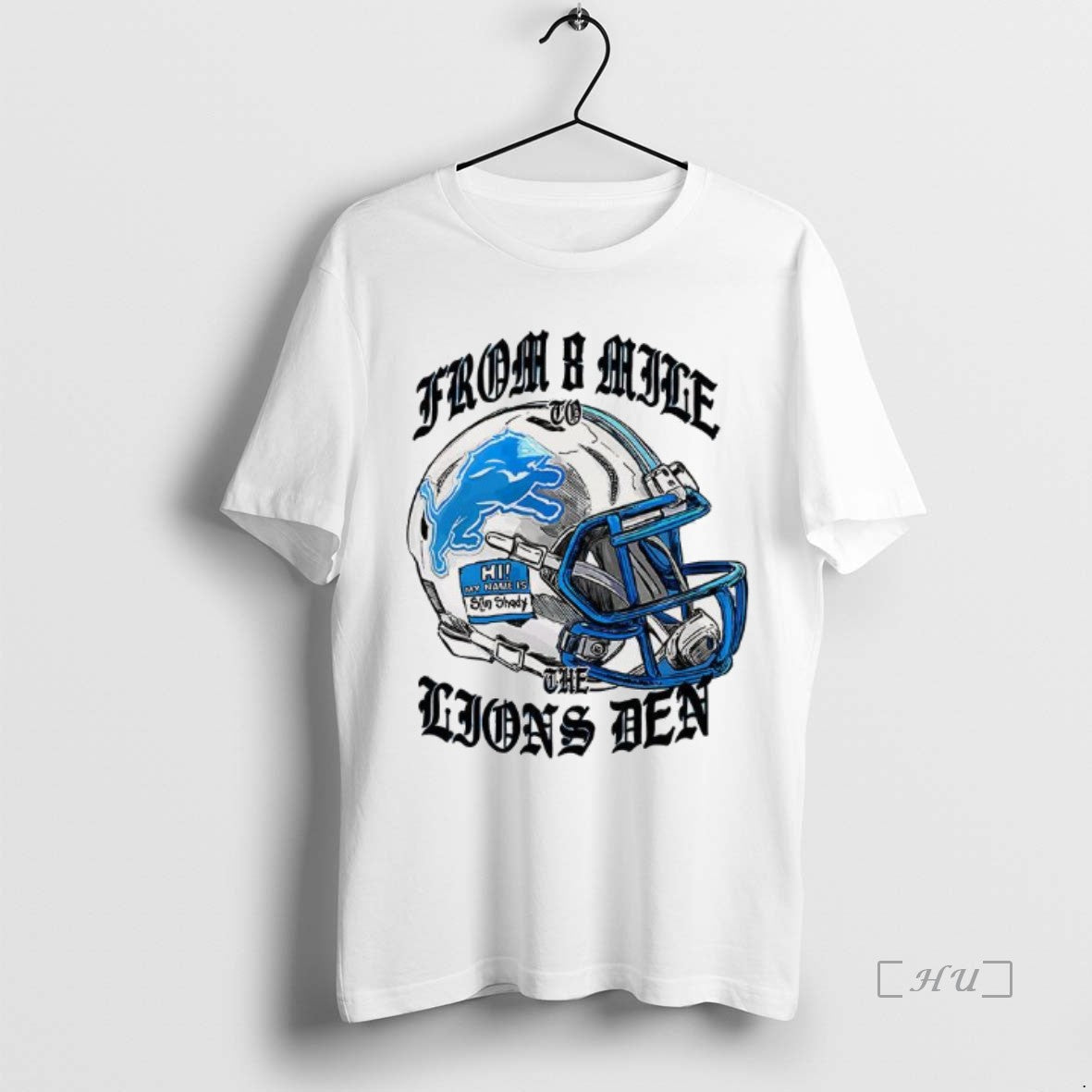 Trending Detroit Lions Eminem From 8 Mile To The Lions Den Premium T Shirts Sweater Hoodie, Sweatshirt | InkThreadWorks.com