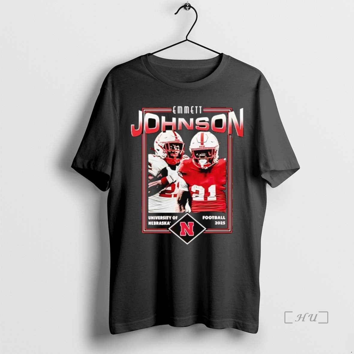 Trending Emmett Johnson Football Card 2025 Nebraska Cornhuskers T-Shirts, Hoodie, Sweatshirt | InkThreadWorks.com