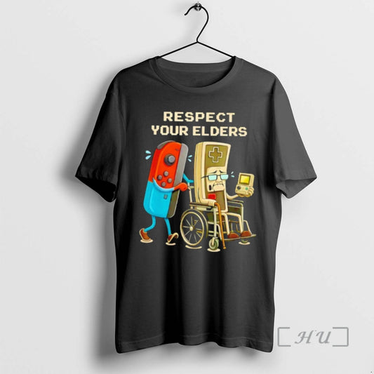 Trending Gamer Respect Your Elders T-Shirts, Hoodie, Sweatshirt | InkThreadWorks.com