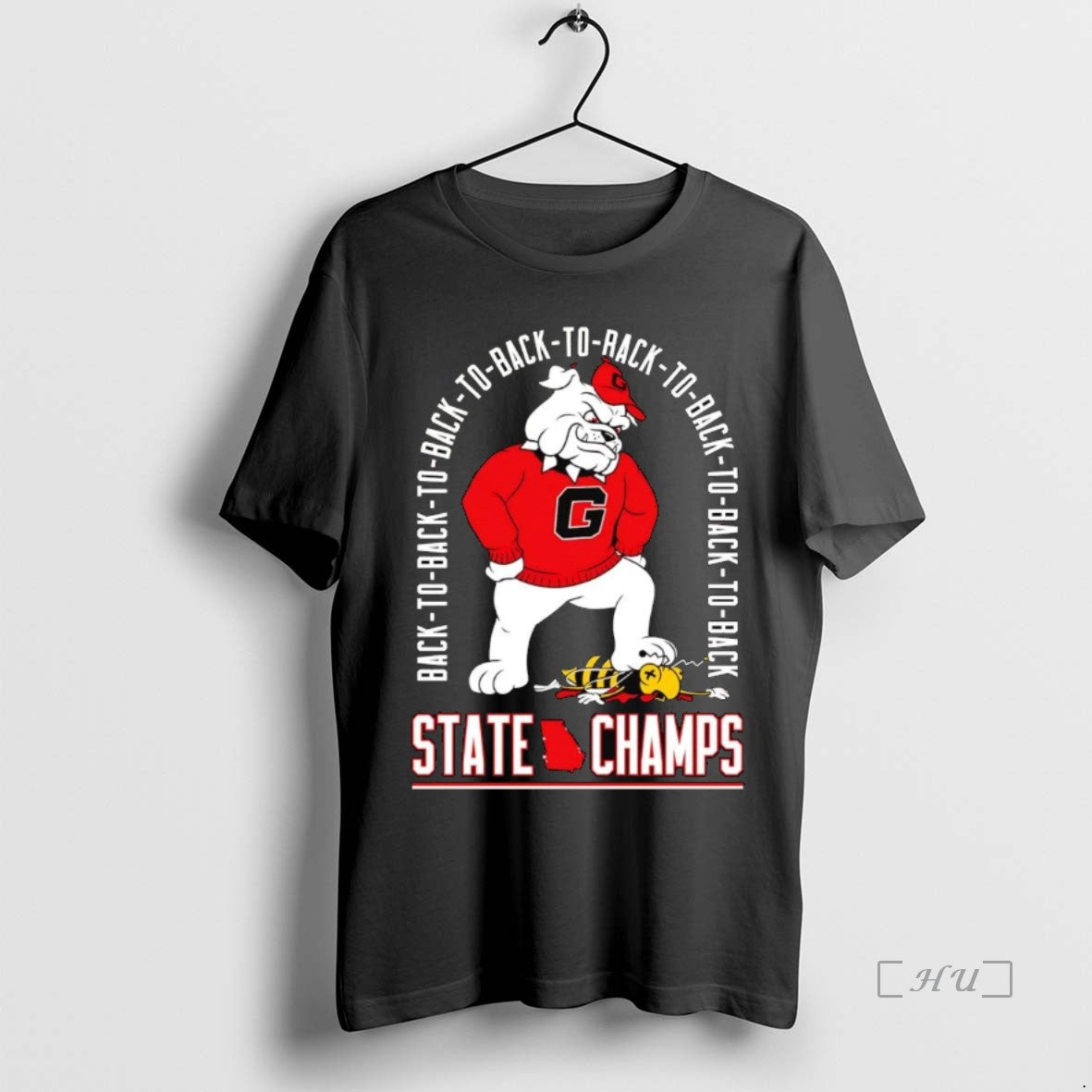 Trending Georgia Bulldogs Beat Yellow Jackets Back To Back 8 Time State Champs Premium T-Shirts, Hoodie, Sweatshirt