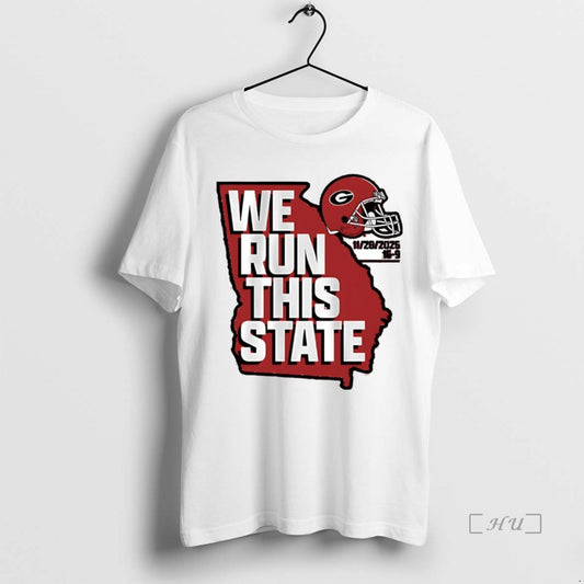 Trending Georgia Bulldogs We Run This State 2025 T-Shirts, Hoodie, Sweatshirt | InkThreadWorks.com