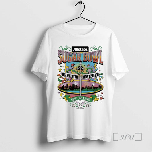Trending Georgia Vs Ole Miss 2026 Allstate Sugar Bowl Nola T-Shirts, Hoodie, Sweatshirt | InkThreadWorks.com