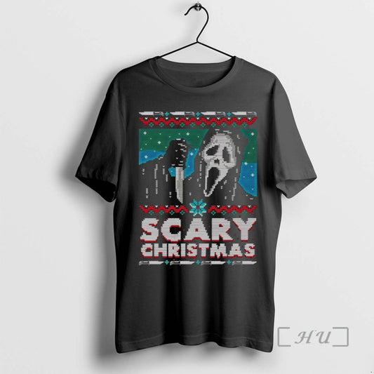 Trending Ghostface Scary Christmas Ugly T-Shirts, Hoodie, Sweatshirt | InkThreadWorks.com