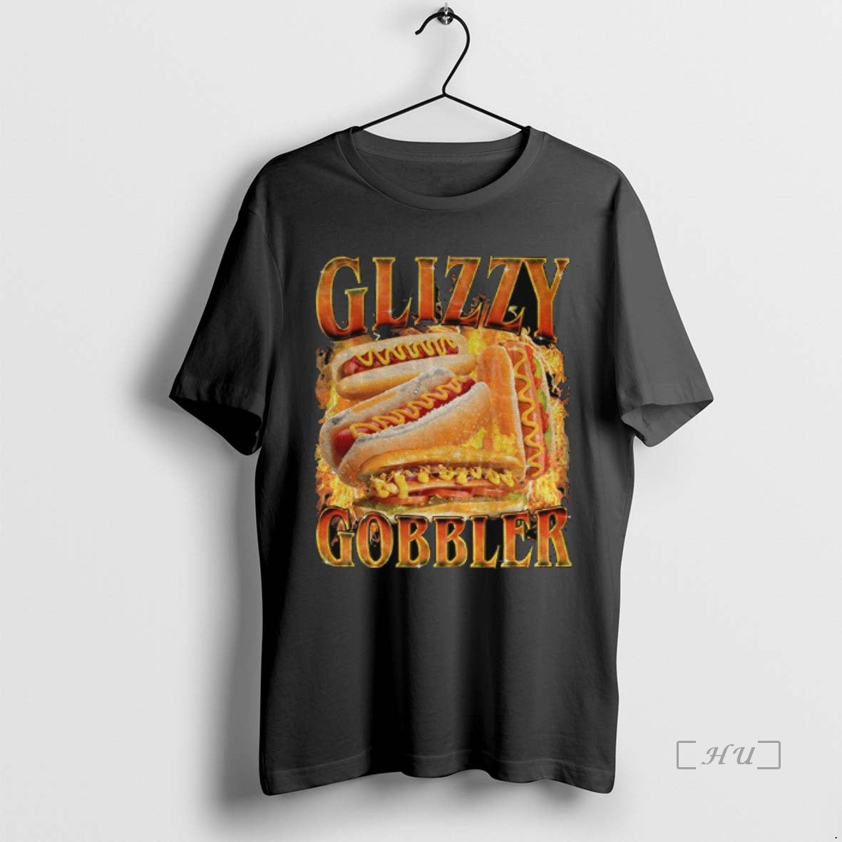 Trending Glizzy Gobbler Faded Hot Dog Funny Meme T-Shirts, Hoodie, Sweatshirt | InkThreadWorks.com