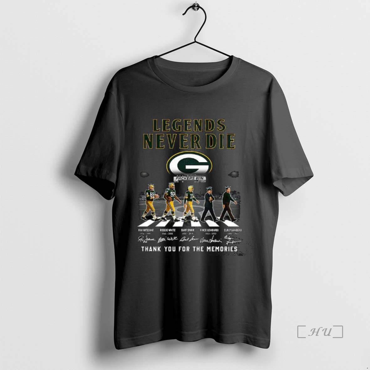 Trending Green Bay Packers Football Legends Never Die T-Shirts, Hoodie, Sweatshirt | InkThreadWorks.com