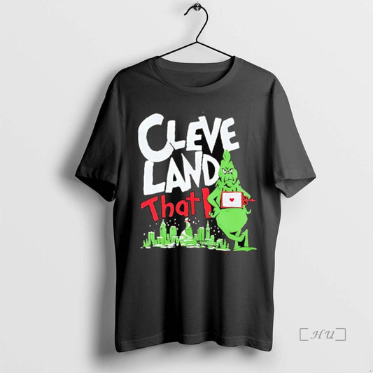 Trending Grinch Cleveland That I Love Christmas T-Shirts, Hoodie, Sweatshirt | InkThreadWorks.com