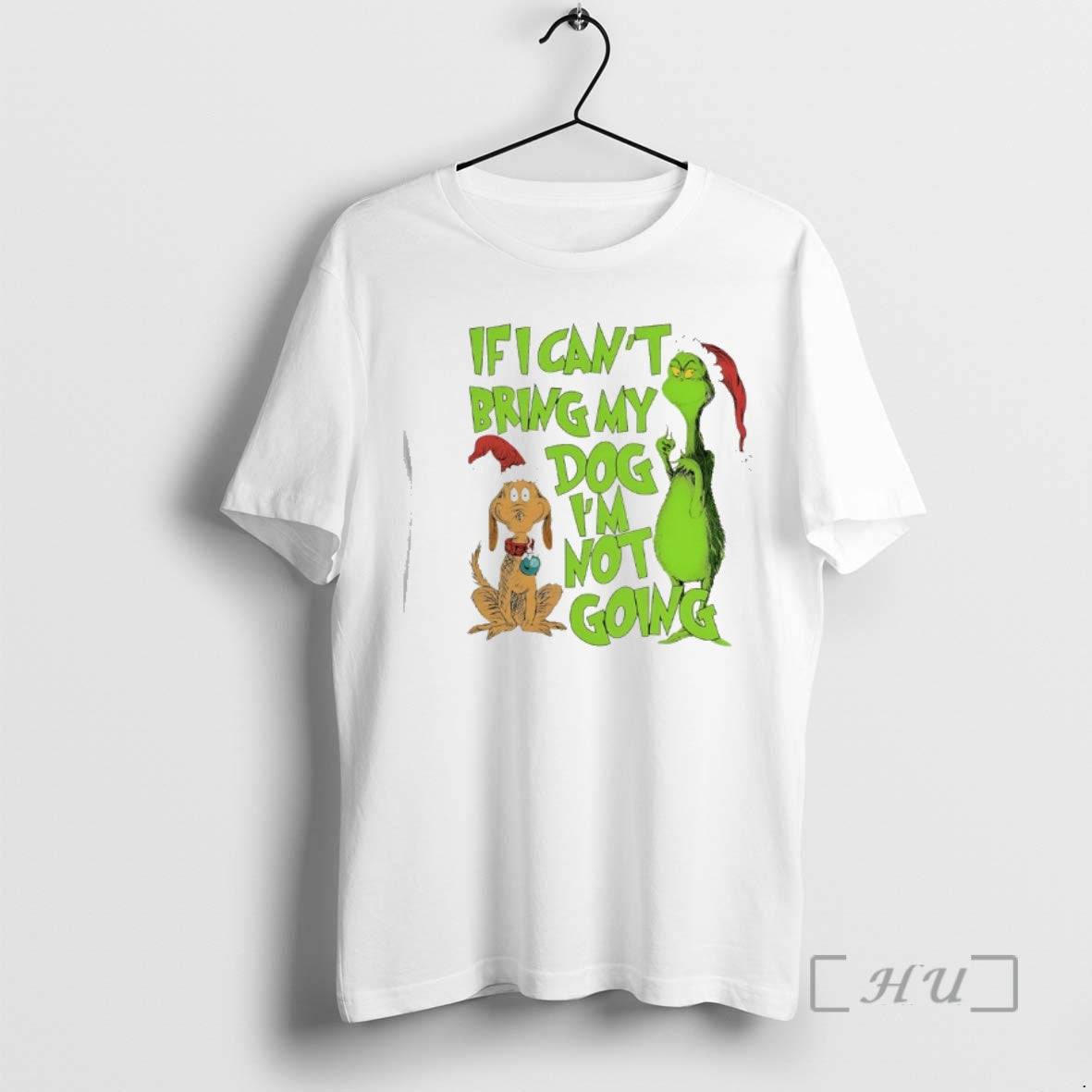 Trending Grinch Santa If I Cant Bring My Dog Im Not Going Premium T Shirts Hoodie, Sweatshirt | InkThreadWorks.com