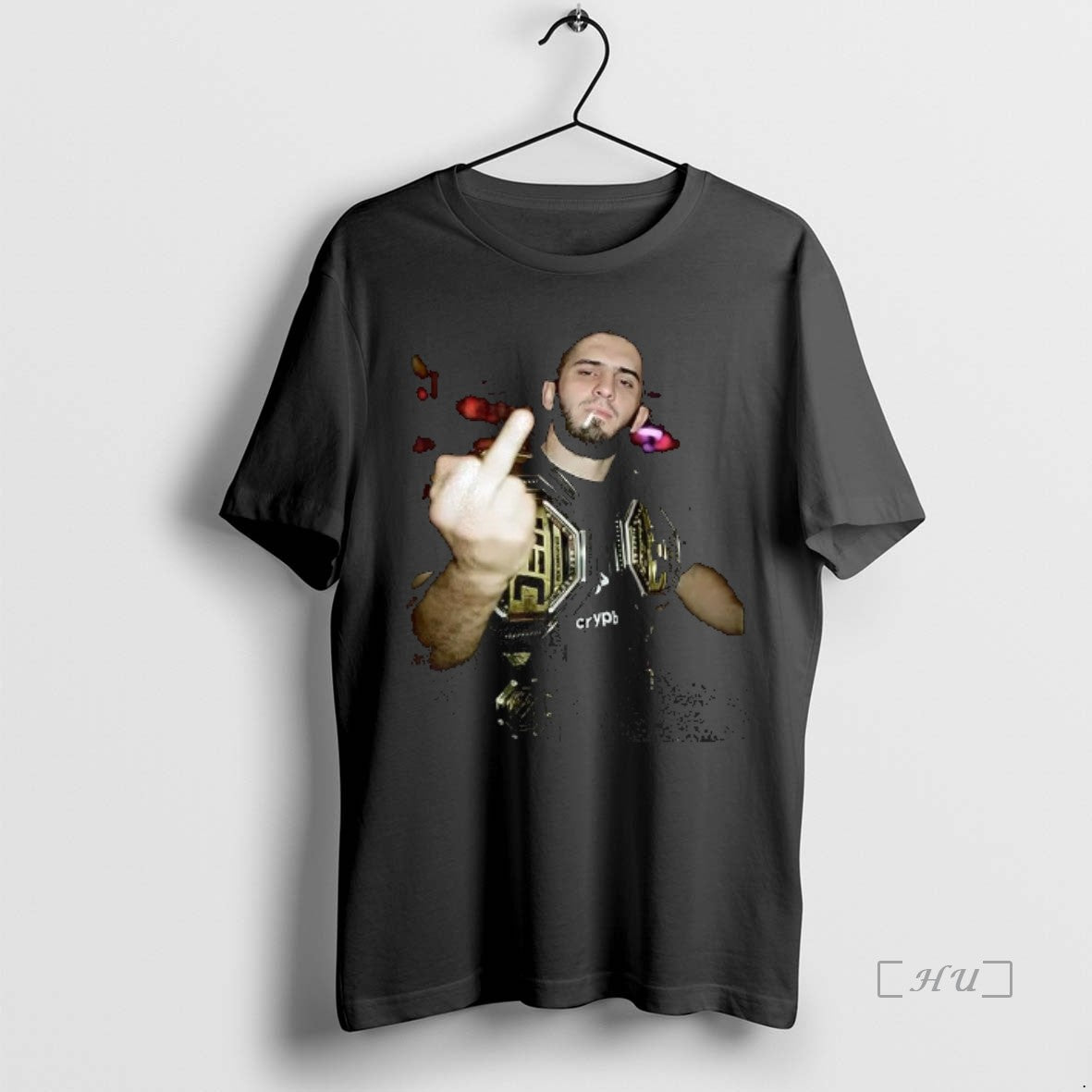 Trending Islam Makhachev Middle Finger Meme T-Shirts, Hoodie, Sweatshirt | InkThreadWorks.com