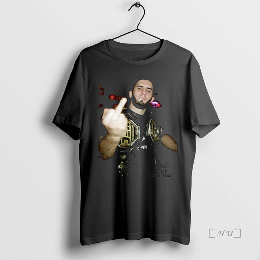 Trending Islam Makhachev Middle Finger Meme T-Shirts, Hoodie, Sweatshirt | InkThreadWorks.com
