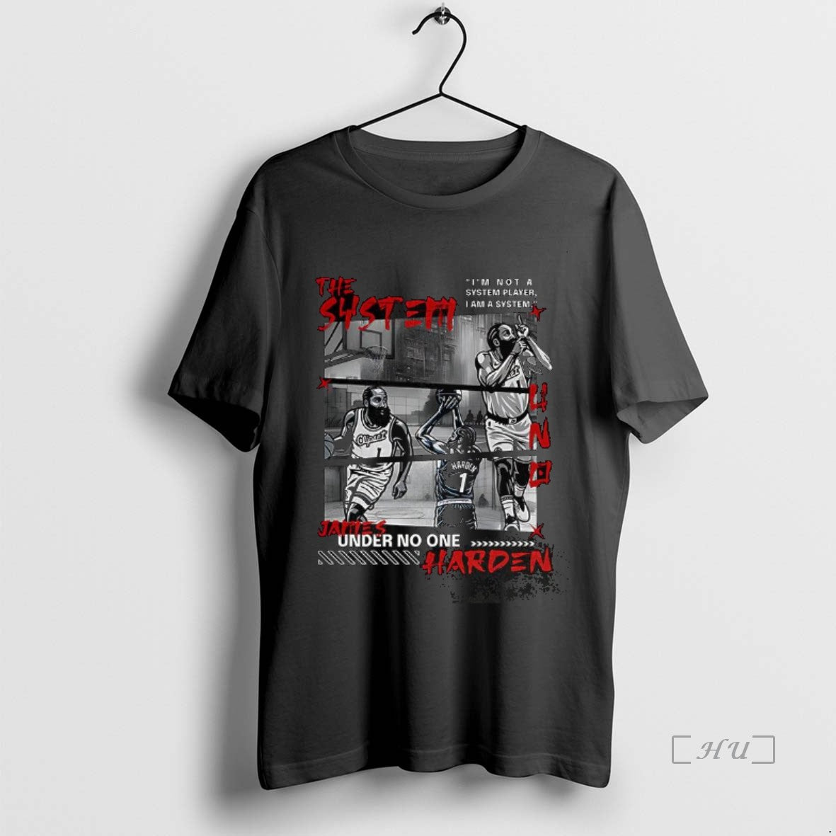 Trending James Harden The System Uno Under No One Im Not A System Player T-Shirts, Hoodie, Sweatshirt | InkThreadWorks.com