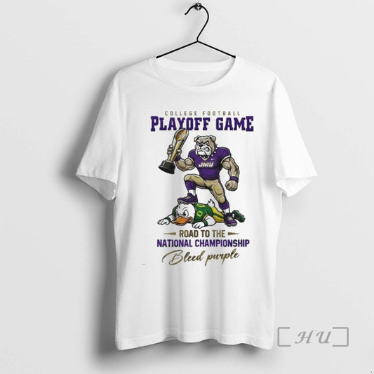 Trending James Madison Dukes Ncaa College Football Playoff Game Road National Championship Bleed T-Shirts, Hoodie, Sweatshirt