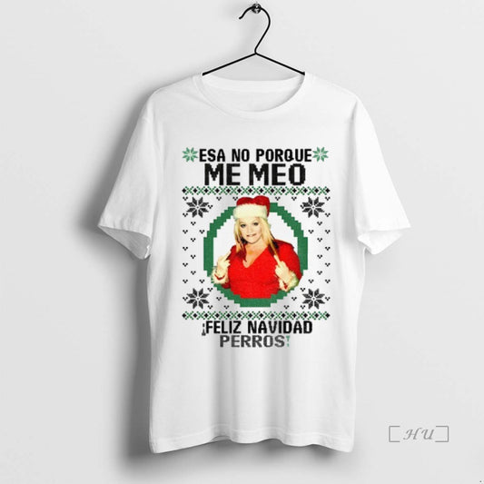Trending Jenni Rivera Ugly Christmas Feliz Navidad Perros T-Shirts, Hoodie, Sweatshirt | InkThreadWorks.com