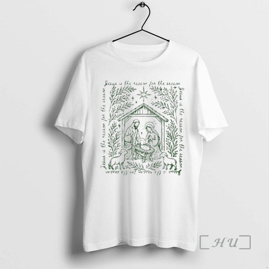 Trending Jesus Is The Season For The Season Christmas T-Shirts, Hoodie, Sweatshirt | InkThreadWorks.com