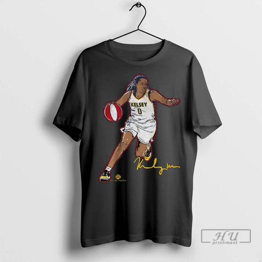 Trending Kelsey Mitchell Superstar Pose Indiana Fever Wnba Basketball Signature T Shirts
