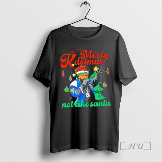 Trending Kendrick Lamar Merry Kdotmas Not Like Santa T-Shirts, Hoodie, Sweatshirt | InkThreadWorks.com