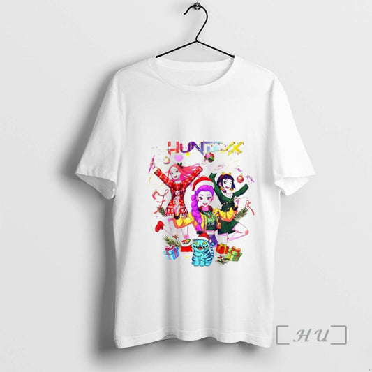 Trending Kpop Demon Huntrix Girls Merry Xmas Merry Christmas T-Shirts, Hoodie, Sweatshirt | InkThreadWorks.com