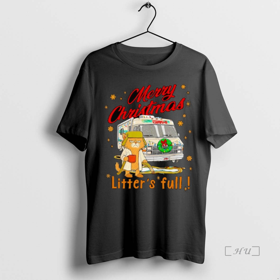 Trending Merry Christmas Litters Full Funny Cat T-Shirts, Hoodie, Sweatshirt | InkThreadWorks.com