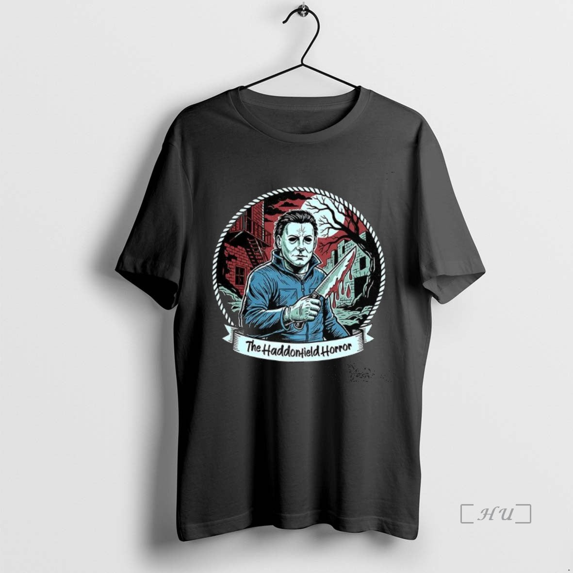 Trending Michael Myers The Haddonfield Horror Halloween T-Shirts, Hoodie, Sweatshirt | InkThreadWorks.com