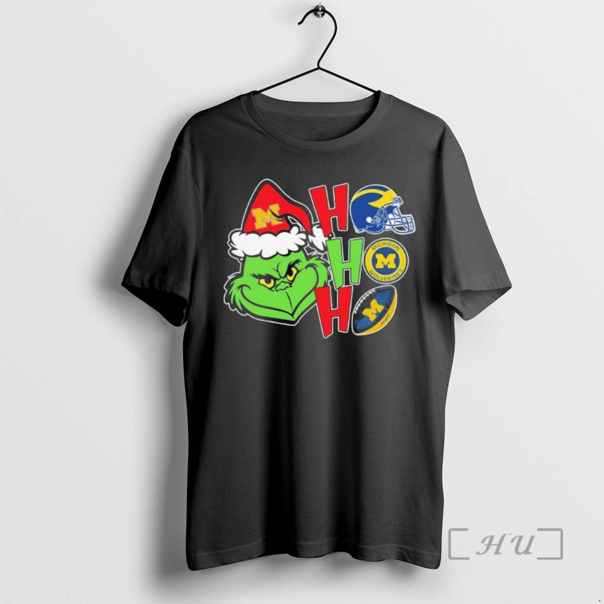 Trending Michigan Grinch Ho Ho Ho Football T-Shirts, Hoodie, Sweatshirt | InkThreadWorks.com