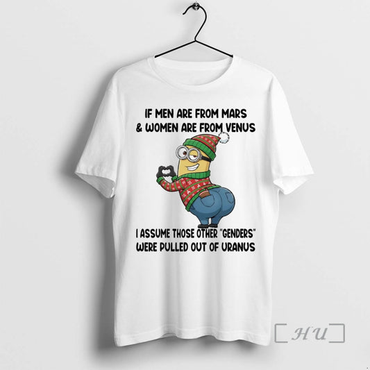 Trending Minions If Men Are From Mars And Women Are From Venus Premium T Shirts Hoodie, Sweatshirt | InkThreadWorks.com