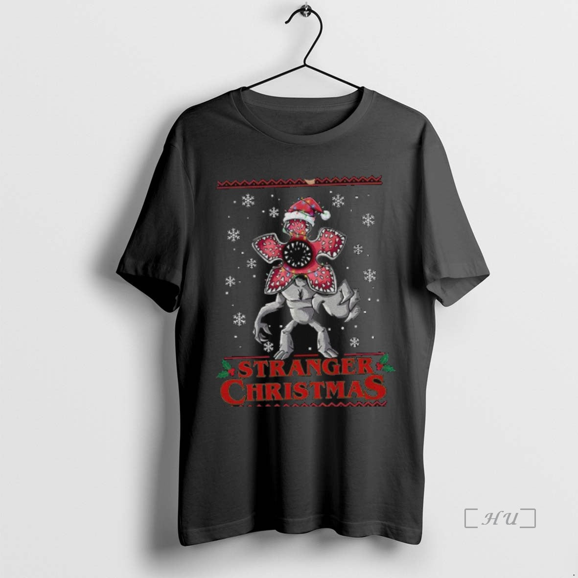 Trending Monster From Upside Down Stranger Christmas Family Ugly Christmas T-Shirts, Hoodie, Sweatshirt | InkThreadWorks.com