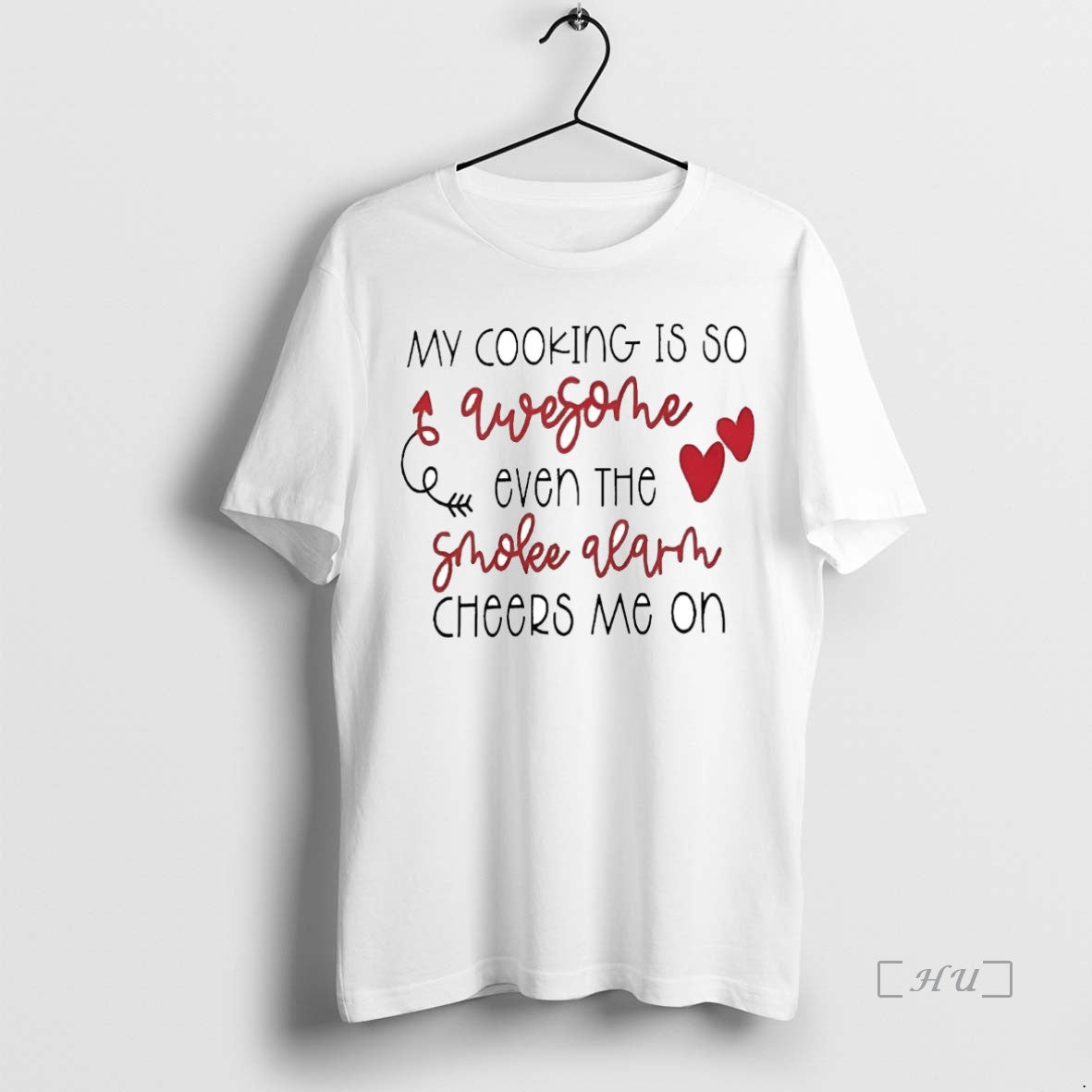 Trending My Cooking Is So Awesome Even The Smoke Alarm Cheers Me On Premium T-Shirts, Hoodie, Sweatshirt | InkThreadWorks.com