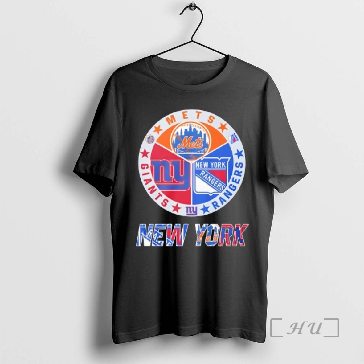 Trending New York Rangers New York Mets New York Giants Mashup Logo Premium T Shirts Hoodie, Sweatshirt | InkThreadWorks.com