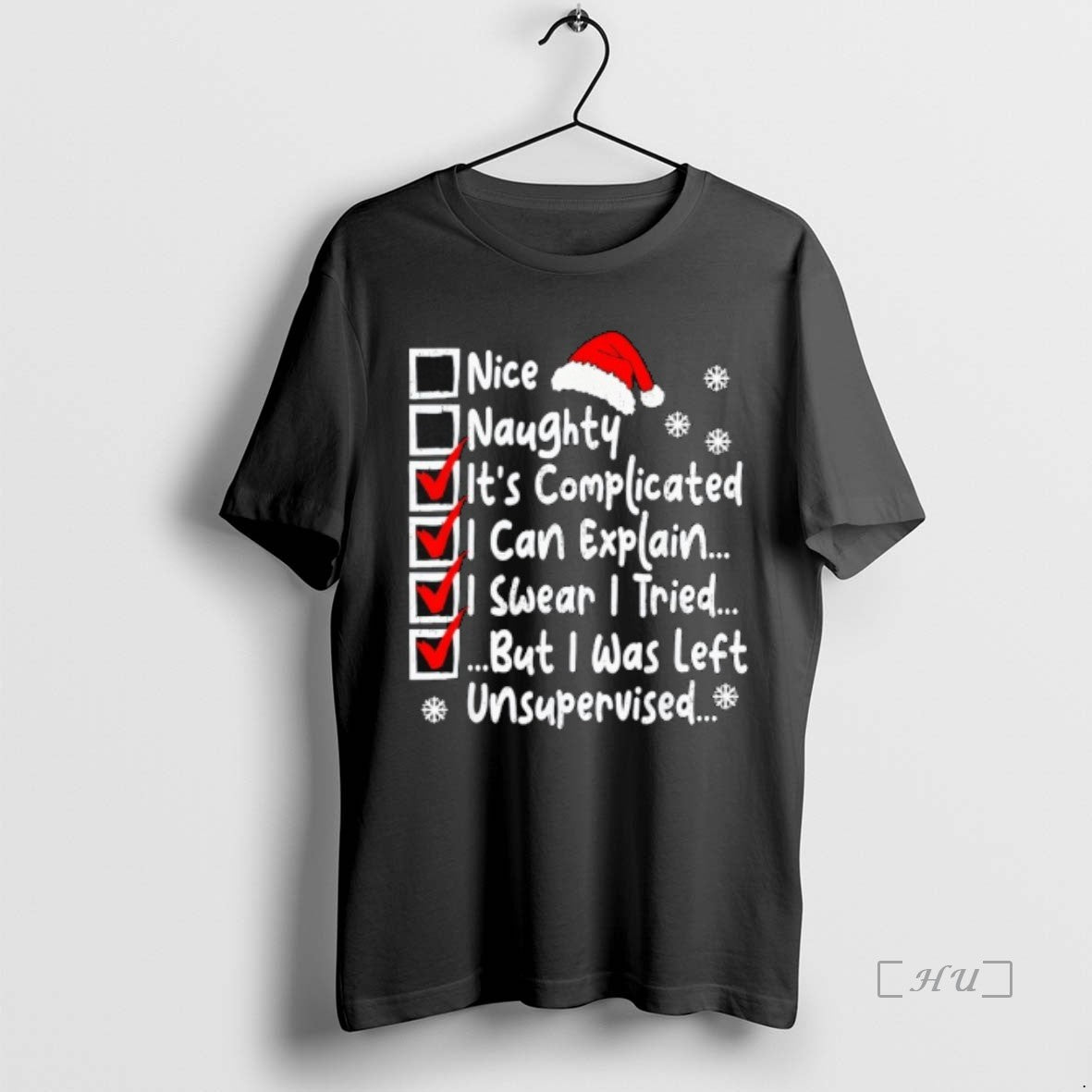 Trending Nice Naughty Multi Checklist Funny Christmas List Family T-Shirts, Hoodie, Sweatshirt | InkThreadWorks.com