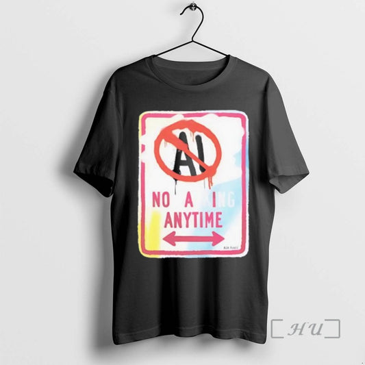 Trending No Ai Anytime Red Circle T-Shirts, Hoodie, Sweatshirt | InkThreadWorks.com