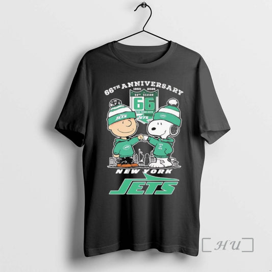 Trending Peanuts X New York Jets 1960 2025 66th Anniversary T-Shirts, Hoodie, Sweatshirt | InkThreadWorks.com