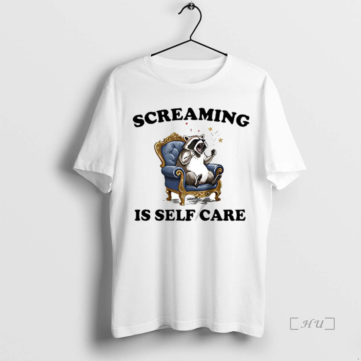 Trending Raccoon Screaming Is Self Care T-Shirts, Hoodie, Sweatshirt | InkThreadWorks.com