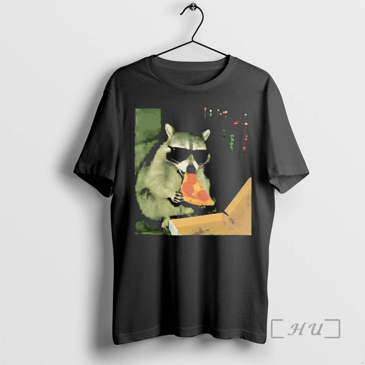 Trending Raccoon Sunglasses Eating Pizza T-Shirts, Hoodie, Sweatshirt | InkThreadWorks.com