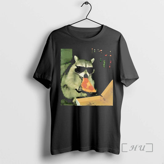 Trending Raccoon Sunglasses Eating Pizza T-Shirts, Hoodie, Sweatshirt | InkThreadWorks.com