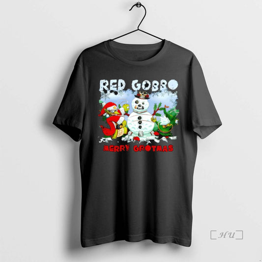Trending Red Gobbo Merry Grotmas Christmas T-Shirts, Hoodie, Sweatshirt | InkThreadWorks.com