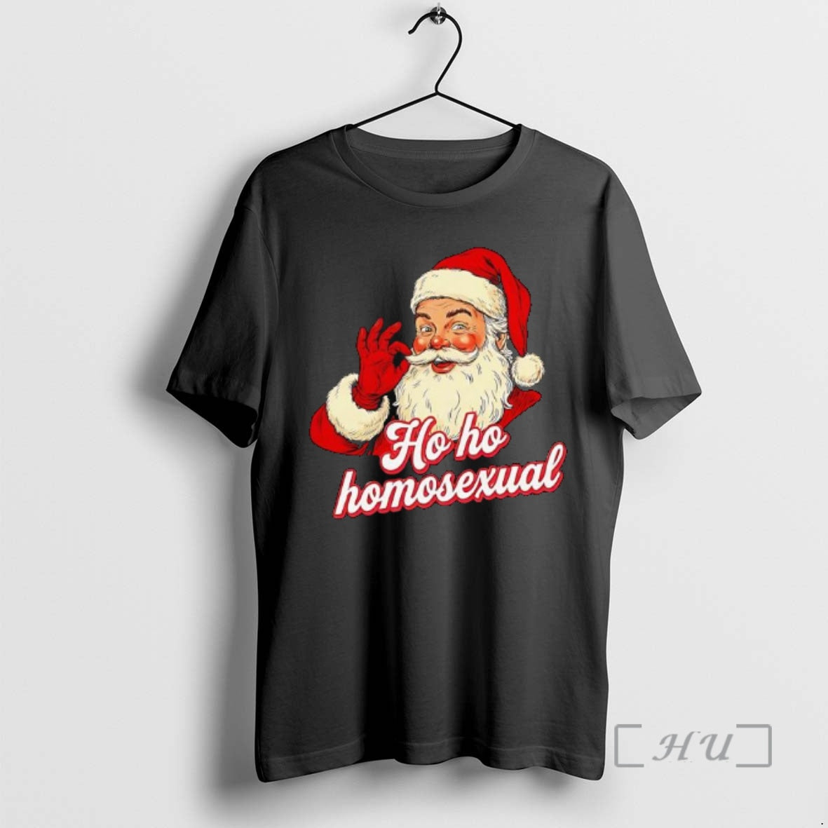 Trending Santa Claus Ho Ho Homosexual Chirstmas T-Shirts, Hoodie, Sweatshirt | InkThreadWorks.com