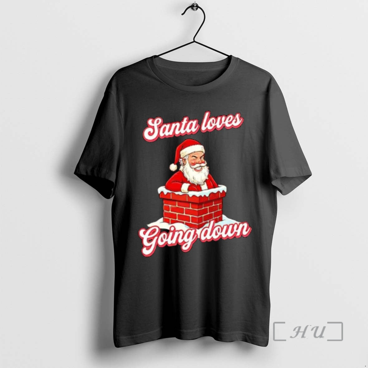 Trending Santa Loves Going Down Chirstmas T-Shirts, Hoodie, Sweatshirt | InkThreadWorks.com