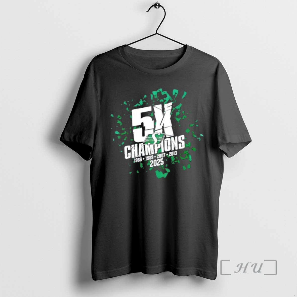 Trending Saskatchewan Roughriders 2025 Grey Cup 5x Champions 2 Sided T-Shirts, Hoodie, Sweatshirt | InkThreadWorks.com