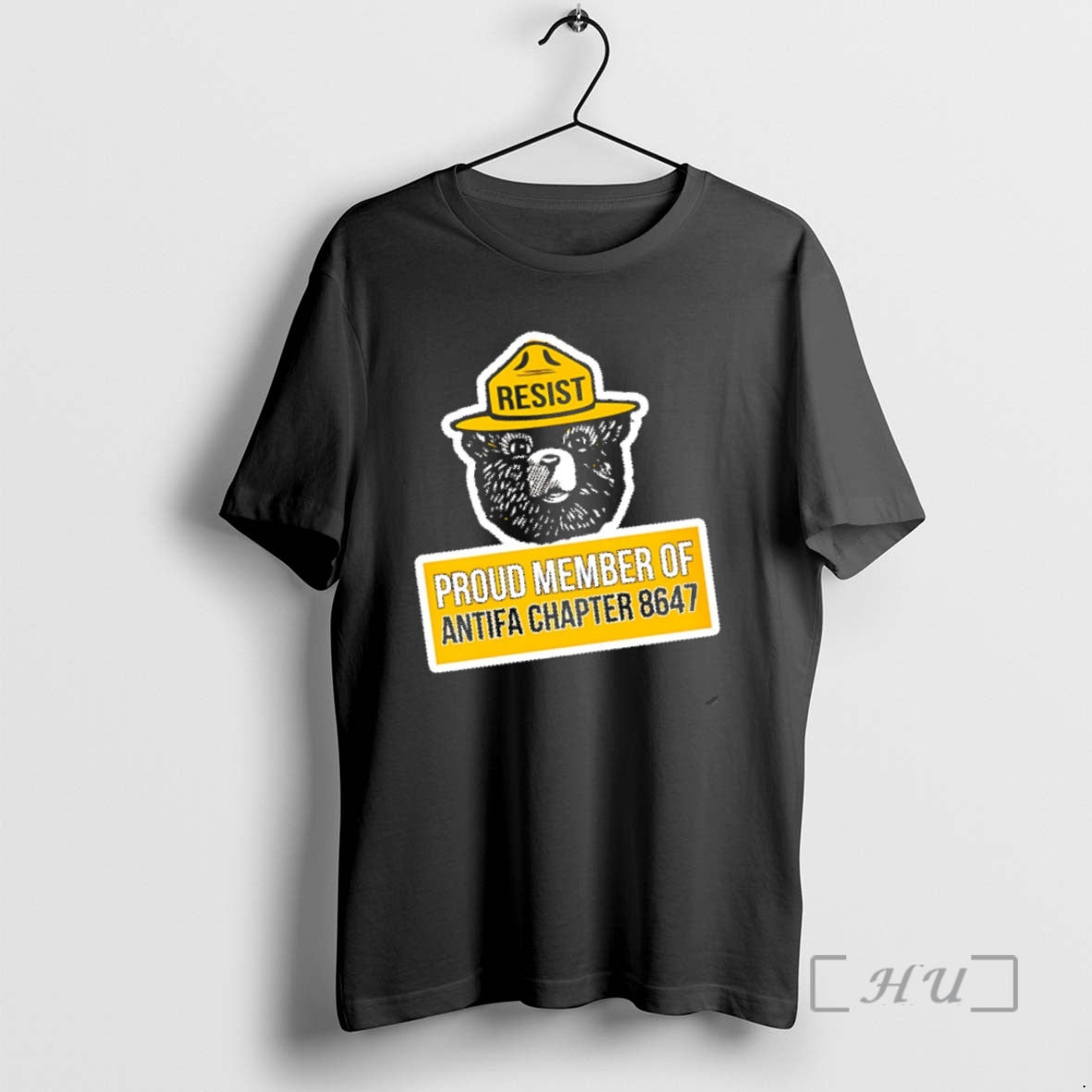 Trending Smokey Bear Proud Member Of Antifa Chapter 8647 T-Shirts, Hoodie, Sweatshirt | InkThreadWorks.com