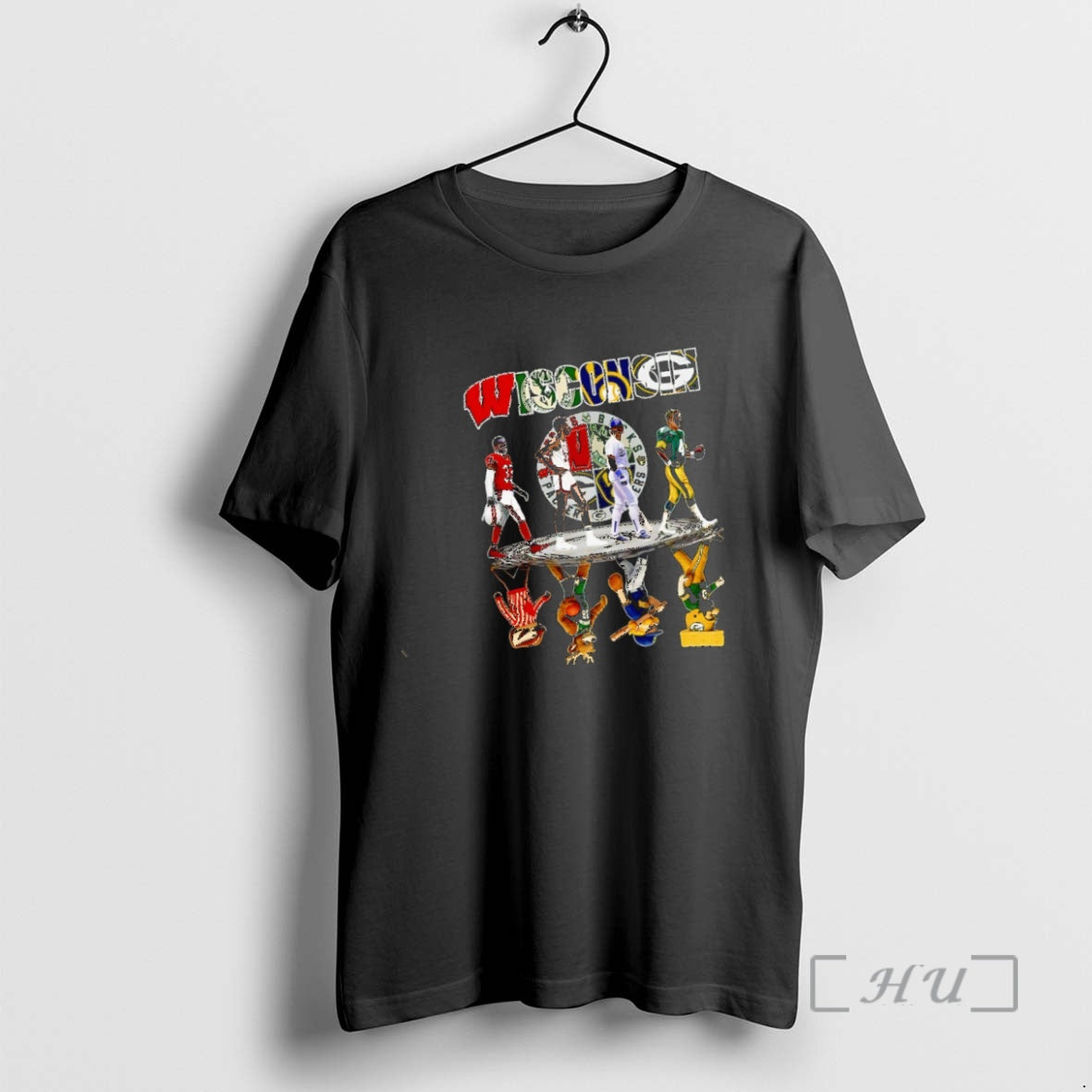 Trending Sports In Wisconsin Bucks Packers Brewers And Badgers Mascot T-Shirts, Hoodie, Sweatshirt | InkThreadWorks.com