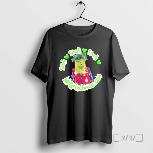Trending Stink Stank Stunk Mr Grinchmas 2025 T-Shirts, Hoodie, Sweatshirt | InkThreadWorks.com