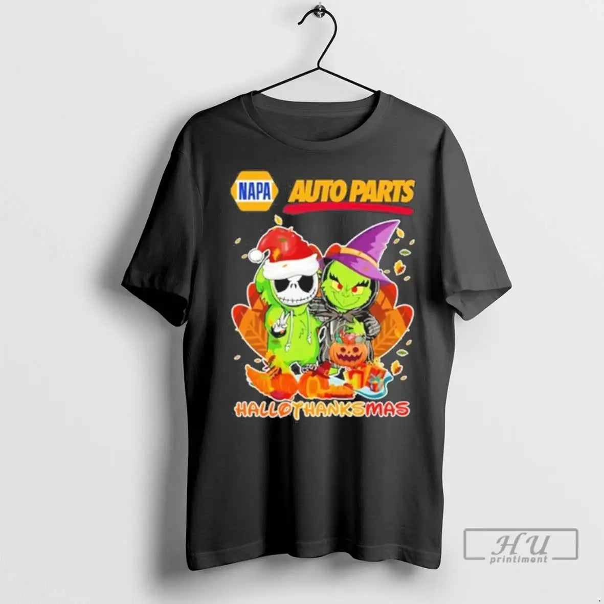 Trending The Grinch And Santa Jack Napa Auto Parts Logo Hallothanksmas T Shirts
