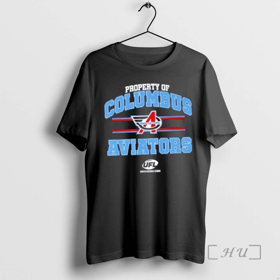Trending United Football League Property Of Columbus Aviators T-Shirts, Hoodie, Sweatshirt | InkThreadWorks.com