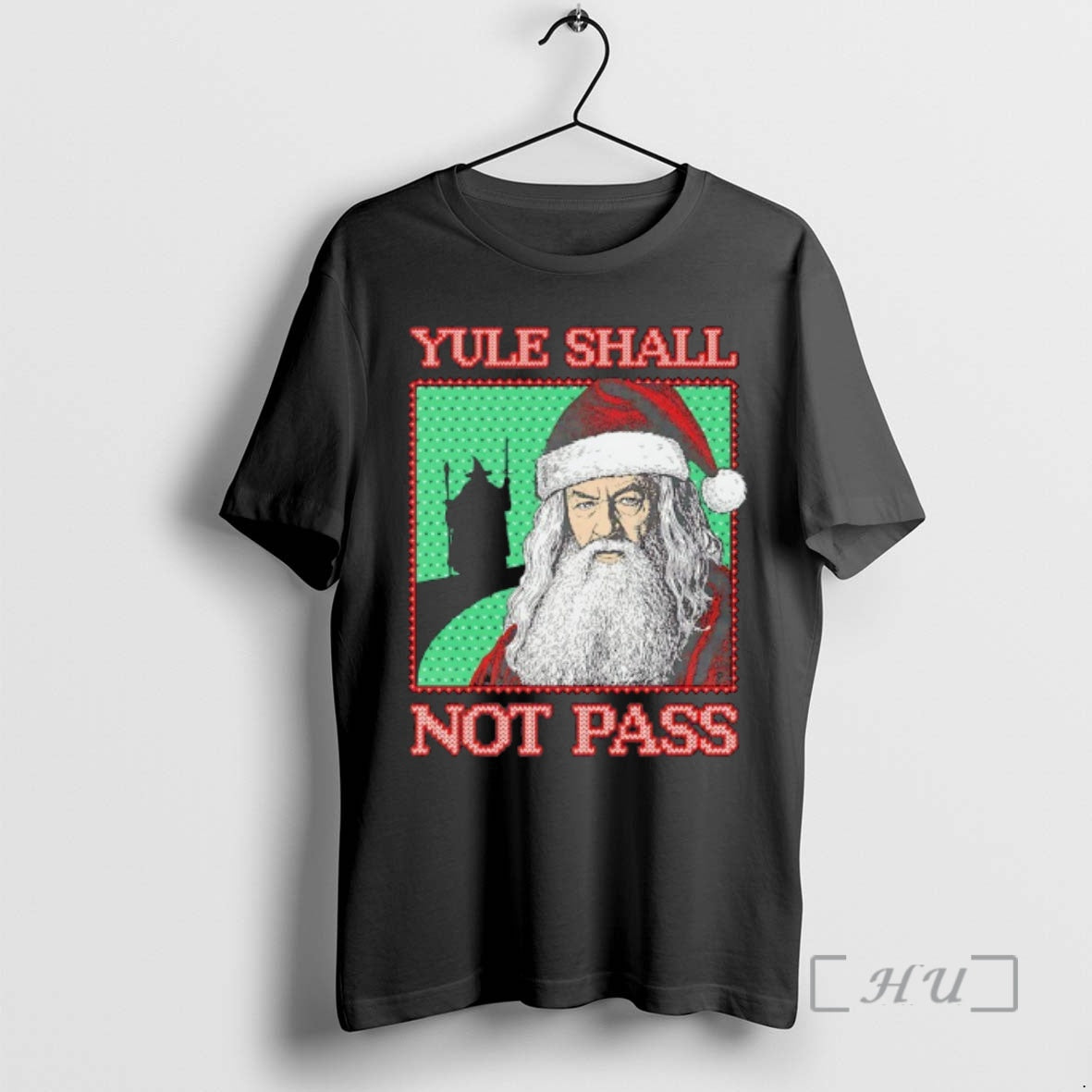 Trending Yule Shall Not Pass Santa Claus Graphic T-Shirts, Hoodie, Sweatshirt | InkThreadWorks.com