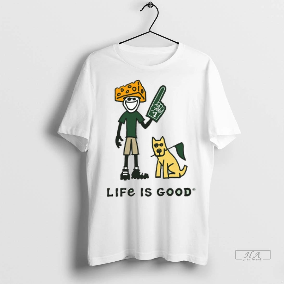 Trendy Green Bay Packers Lambeau Field Life Is Good Cheesehead Painting Shirt Sweater